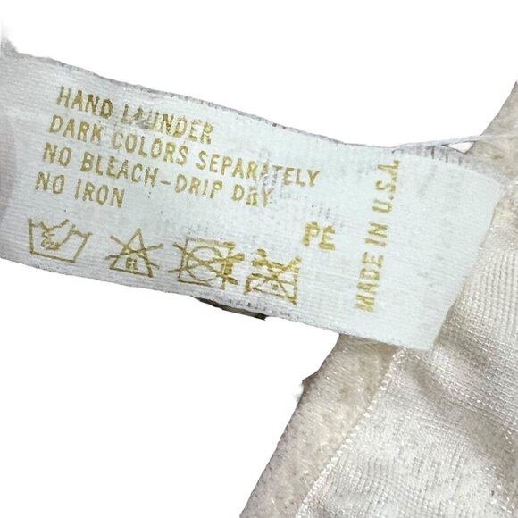 Victoria's Secret Vintage Gold Label SATIN Lace Underwire Bra 32A Front Closure - Picture 5 of 6